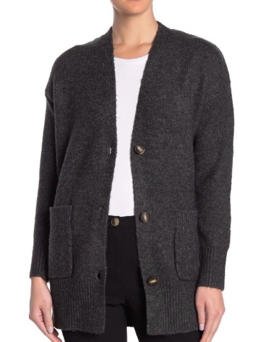 Elodie Long Sleeve Patch Pocket Cardigan